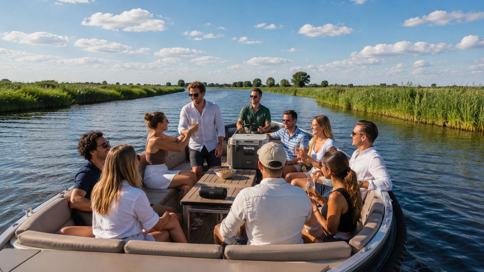 Sloep huren voor een groep: met 8, 10 of 12 personen het water op