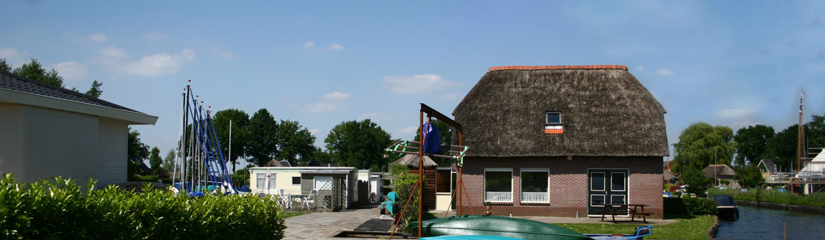 Nijenhuis vakantiehuis direct gelegen aan het meer de Belterwijde